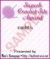 super crochet site award
