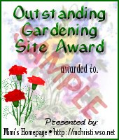 outstanding gardening site award