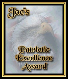 Joe's Patriotic Excellence Award