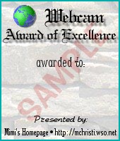 webcam award of excellence
